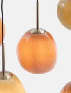 Abby hanglamp 5*E27 - Multikleur