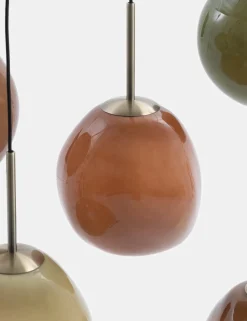 Abby hanglamp 5*E27 - Multikleur