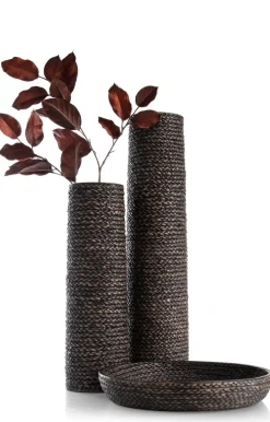 Adam vaas H68,5cm - Zwart