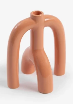 Adele kandelaar H20cm - Oranje