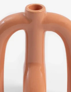 Adele kandelaar H20cm - Oranje