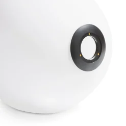 Ally glazen bol D30cm - Wit