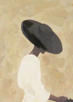 Amazone schilderij 90x140cm - Multikleur