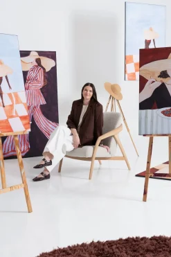 Ambra wand doek - 70x100cm