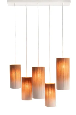 Ambre hanglamp 5*E27 - Koper