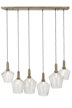 Amy hanglamp 6*E27 - Goud