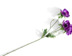 Anemone Spray H75cm kunstbloem - Paars