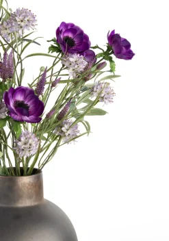 Anemone Spray H75cm kunstbloem - Paars