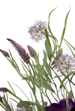 Anemone Spray H75cm kunstbloem - Paars