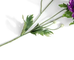 Anemone Spray H75cm kunstbloem - Paars