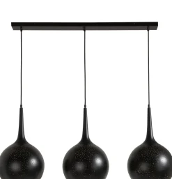 Arjen hanglamp 3*E27 - Zwart/Goud