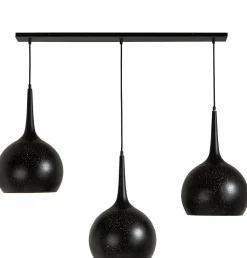 Arjen hanglamp 3*E27 - Zwart/Goud