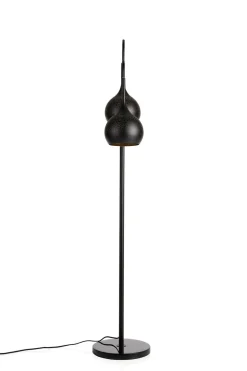 Arjen vloerlamp 2*E27 - Zwart/Goud