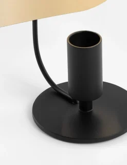 Bea kandelaar H20cm - Zwart/Goud