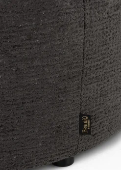 BeautiQ - Chic poef - rond 80 cm - Antraciet