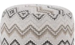 BeautiQ - Lush poef - rond 42 cm - Antraciet