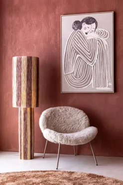 Billie vloerlamp 1*E27 - Bruin