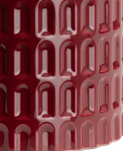 Bisko pot H16.5cm - Bordeaux