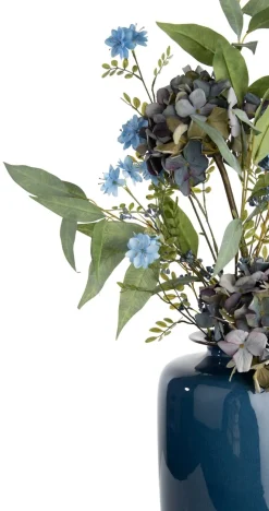 Blossom Spray H91cm kunstbloem - Blauw