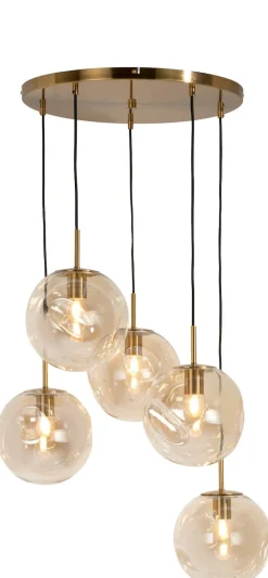Bo hanglamp 5*E27 - Goud