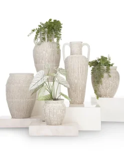 Braga pot H25cm - Beige