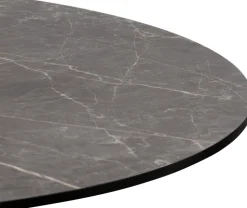 Brest bartafel marble light grey D80cm - Goud