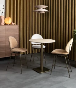 Brest bartafel Travertine D80cm - Goud