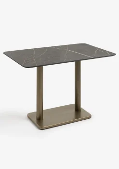 Brest bistrotafel marble onyx 120x75cm - Goud