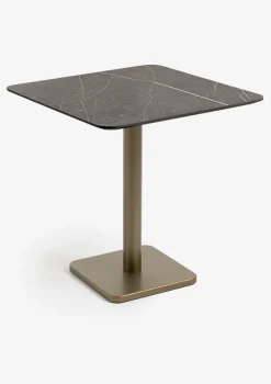 Brest bistrotafel marble onyx 75x75cm - Goud