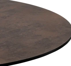 Brest bistrotafel stone rust D80cm - Goud