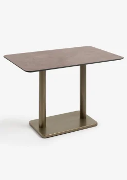 Brest bistrotafel stone rust 120x75cm - Goud