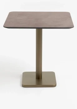 Brest bistrotafel stone rust 75x75cm - Goud