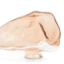 Cali glazen bol S - Bruin