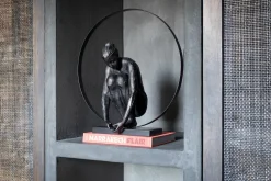 Circle Lady beeld H54cm - Zwart