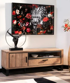 Circle Man beeld H58cm - Zwart