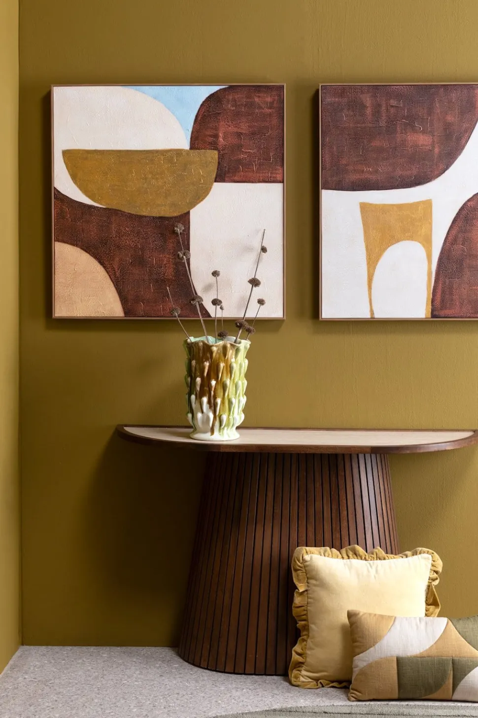 Cleo wandtafel H77cm - Bruin