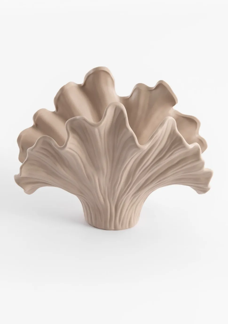 Coral vaas H26cm - Grijs