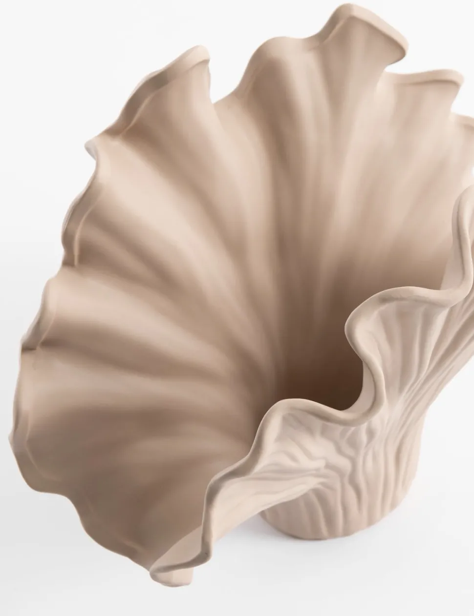 Coral vaas H26cm - Grijs