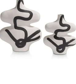 Curvy vaas H26cm - Multikleur