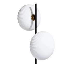 David vloerlamp 2*G9 - Zwart / antraciet