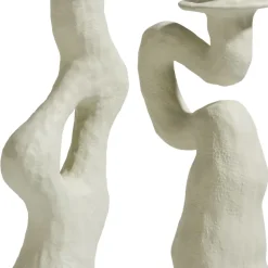 Debra vaas H32cm - Cremekleurig