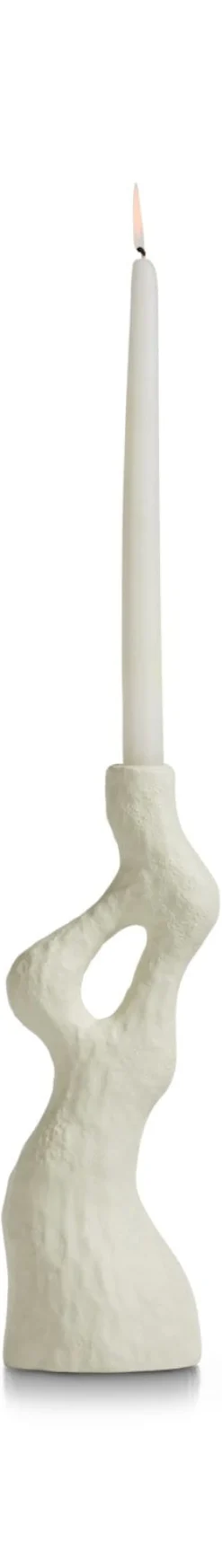 Debra vaas H32cm - Cremekleurig