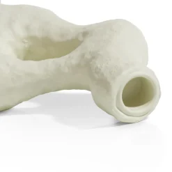 Debra vaas H32cm - Cremekleurig