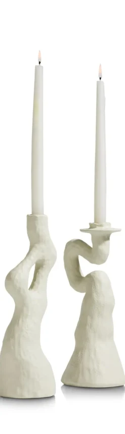 Debra vaas H32cm - Cremekleurig