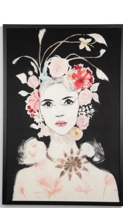 Dior Flower schilderij 120x180cm - Multikleur