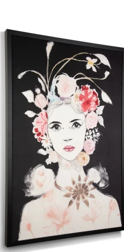 Dior Flower schilderij 120x180cm - Multikleur