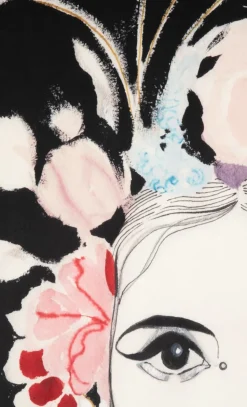 Dior Flower schilderij 120x180cm - Multikleur