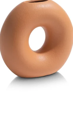 Donut vaas H22cm - Oranje