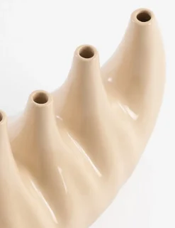 Elien vaas H24cm - Beige
