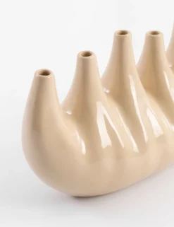 Elien vaas H24cm - Beige